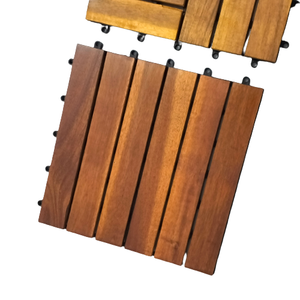 Carreaux de sol de terrasse en bois ACacia moderne de haute qualité 12 lattes parquet de terrasse pour jardins extérieurs bricolage sol extérieur - Product Image 2