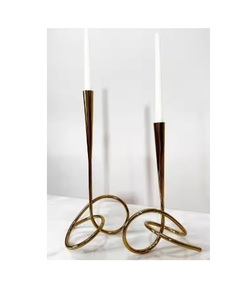 Candélabre de luxe pour décoration de mariage bougeoir en métal dernier candélabre nouveau bougeoir en métal pour mariage - Product Image 1