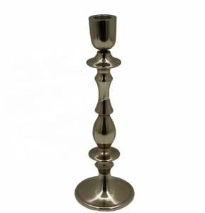 Soporte de vela antiguo de hierro y madera Natural más vendido, soporte de Pilar, soporte de vela de estilo clásico para decoración de boda hecha a mano - Product Image 4