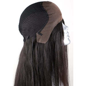 วิกผมมนุษย์ yaki ทรงตรงแบบอินเดียแท้มีสายรัดด้านหน้ายาว18นิ้วเส้นรอบวง23.5นิ้วปรับน้ำหนักได้200กรัม - Product Image 5