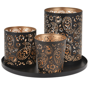 Fer Coeur Votive Titulaire Lumière De Thé - Product Image 3