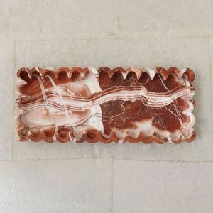 ถาดเรซิ่นสีขาวทรงสี่เหลี่ยมถาดสำหรับตกแต่งบ้านที่ทันสมัยและใช้งานได้สำหรับใช้ในห้องครัวห้องนั่งเล่นหรือสำนักงาน - Product Image 4