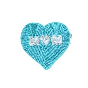 กระเป๋ามีซิปขนาดเล็กสุดฮอตลูกปัดสีฟ้าและสีแดงงานปักสั่งทำทำด้วยมือพร้อมเครื่องประดับแฟนซีดีไซน์โดดเด่นจากอินเดีย - Product Image 5