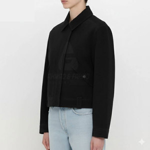 Chaqueta de Cuero de Gamuza de Primera Calidad para Mujer, Ropa Casual, Transpirable, Tejida, con Logotipo Personalizable - Product Image 3