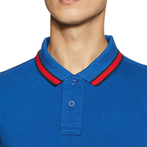 เสื้อยืดโปโลผ้าฝ้ายลำลองสำหรับผู้ชายขายส่งโลโก้พลัสไซส์ผ้าเจอร์ซี่แขนสั้นป้องกันริ้วรอยออกแบบได้ตามต้องการ - Product Image 3