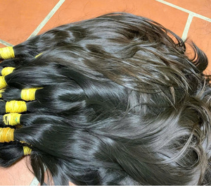 Precio de fábrica, buena calidad, 1 kg de cabello humano vietnamita, longitudes de 40 cm a 90 cm, para decoloración y teñido, cutícula alineada. - Product Image 3