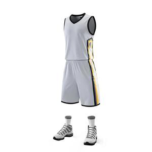 Uniformes de Baloncesto Personalizados al por Mayor en Stock, Conjuntos Transpirables de Secado Rápido para Hombre, Camisetas de Baloncesto - Product Image 4