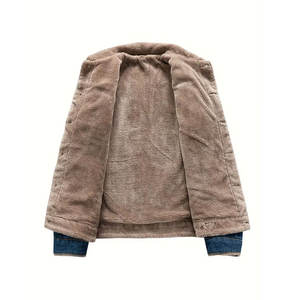 Veste en jean décontractée à manches longues pour hommes, respirante, chaude, élégante, personnalisée et délavée à l'acide, prix le plus récent OEM bon marché - Product Image 3