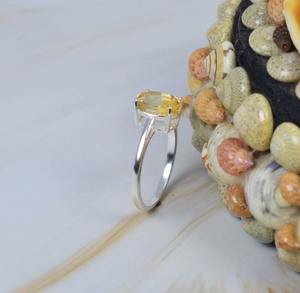 Anillo de cabujón hecho a mano con piedras preciosas de citrino Natural de mejor diseño, anillo de Plata de Ley 925 sólida, joyería de plata estampada de plata 925 - Product Image 2