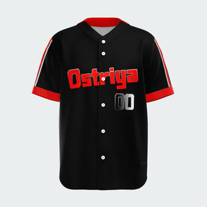 เสื้อเบสบอลผ้าโพลีเอสเตอร์เสื้อเบสบอล100% เรียบๆดีไซน์ล่าสุด - Product Image 5