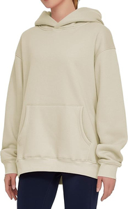Sweats à capuche à la mode à épaules tombantes pour femmes Sweatshirts surdimensionnés parfaits pour les sweats décontractés et de style de rue pour femme - Product Image 2