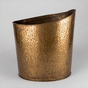 ถังขยะโลหะสุดเก๋ตกแต่งสไตล์อุตสาหกรรมหรือใช้ในห้องครัวร้านอาหารห้องน้ำสำหรับจัดการขยะจากเศษกระดาษ - Product Image 2