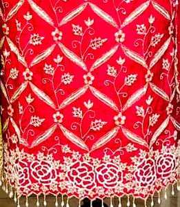 ชุดสูทแฟชั่นอินเดียปักด้วยมือจากนักออกแบบสมัยใหม่สำหรับงานปาร์ตี้สไตล์ดั้งเดิมป้องกันแสงแดด - Product Image 3