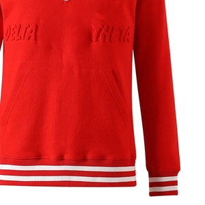 Sudadera Casual de Lana para Mujer con Cierre de Cremallera de un Cuarto, Logotipo de Chenilla en Relieve, Mangas Acanaladas y Cuello Redondo - Product Image 6