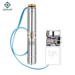 QQPUMP-مضخة مياه كهربائية, مضخة مياه عمودي متعدد المراحل 3.5SDM 4/5 مضخة مياه عالية الضغط تيار مستمر