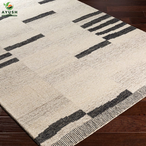 Alfombras de Lana de Diseño Moderno, Alfombras Tejidas a Mano para Sala de Estar, Dormitorio y Oficina - Product Image 3