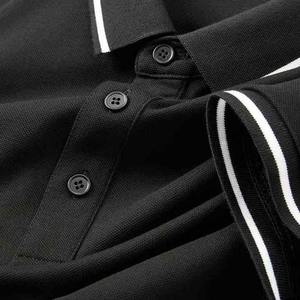 Polo à manches courtes pour hommes Chemise de couleur et de taille en tissu personnalisé OEM Chemises polo pour hommes - Product Image 4