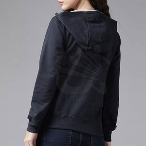 เสื้อฮู้ดผู้หญิงสีพื้นเสื้อผ้าฤดูหนาว - Product Image 3