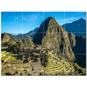 Peinture murale murale en carreaux de céramique Famous Places PT500557 32 "W X 24" H Lot de 12 carreaux 8x8 - Product Image 1