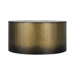 Muebles de sala de estar con tapa de madera, mesa auxiliar de café redonda, mesa de centro de Metal multifuncional de diseño de lujo - Product Image 2