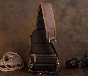 Man Waist <b>Bag</b> Custom Logo Leather Fashion Mini <b>Shoulder</b> Crossbody Sport <b>Men</b> Leisure Chest <b>Bag</b> LCB-0007 - Product Image 4