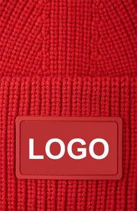 Custom Knitted Acrylic Beanie <b>Leather</b> Patch Digital Printing Quick Dry Common Travel Ready Custom Logo Unisex Street Style <b>Hat</b> - Product Image 4