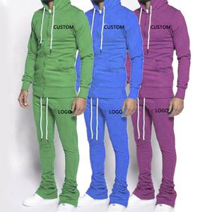 เสื้อผ้าแนวสตรีทระบายอากาศของผู้ชายชุดออกกำลังกายแขนยาวมีฮู้ดชุดออกกำลังกายฤดูหนาวสำหรับฝึกซ้อมและวิ่งออกกำลังกาย - Product Image 4