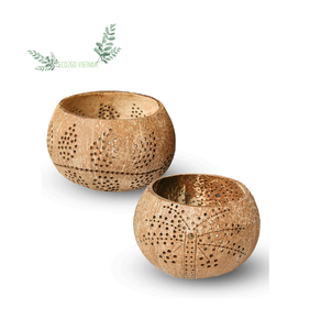 Tazón de cáscara de coco Eco2go para decoración del hogar artesanías candelita/portavelas precio competitivo - Product Image 1