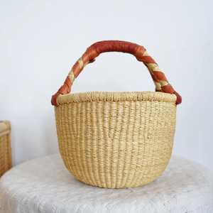 Lightweight Seagrass Bolga Basket Handmade Straw <b>Storage</b> <b>Bin</b> Durable OEM Supplier from Vietnam - Product Image 4
