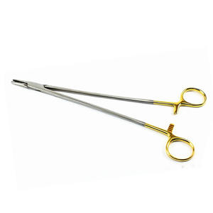 Portaagujas de acero inoxidable de alta calidad, buena base de venta de instrumentos quirúrgicos con fuente de alimentación Manual de etiqueta personalizada - Product Image 1