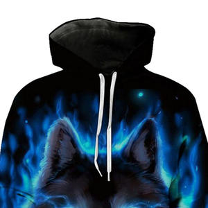 Últimas High Street Fashion Men Black 100% Poliéster Sublimación Impreso Pullover Hoodies para la venta Hombres Sublimated Hoodie - Product Image 4