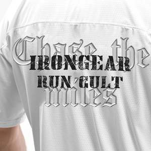 T-shirt Iron Run Cult blanc coupe slim style streetwear imprimé - Product Image 5