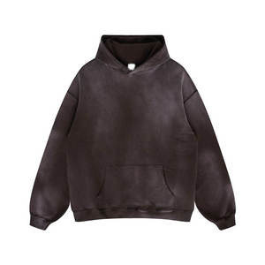 Vente en gros de pull à capuche en coton épais pour hommes sweat à capuche surdimensionné imprimé personnalisé sweat à capuche délavé au soleil de haute qualité - Product Image 4