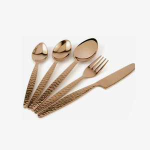 Royal gold luxury Stainless Steel <b>flatware</b> <b>set</b> with new handmade handle design <b>flatware</b> <b>set</b> for wedding - Product Image 5