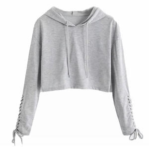 Sudadera con capucha de manga completa personalizada para mujer, Top corto multicolor con cremallera, varios diseños, estampado frontal, apropiado para invierno - Product Image 5