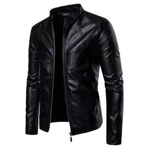Chaqueta de cuero de motociclista clásica para hombre, diseño de moda personalizado recién llegado - Product Image 1