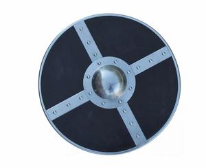 Escudo vikingo Medieval redondo negro, protección totalmente funcional de larga duración, escudo medieval para batalla, uso de decoración del hogar - Product Image 3