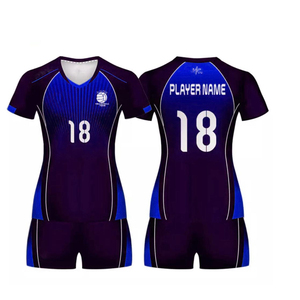 Uniforme de Voleibol Unisex Personalizado, Material 100% Poliéster, Impresión por Sublimación, Uniforme de Voleibol Transpirable de Secado Rápido - Product Image 4