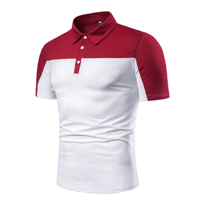 Moda de manga corta para hombre, camiseta Polo 100% de algodón, camisetas de algodón de dos colores de talla grande para hombre, nuevo 2025 - Product Image 1