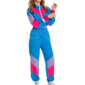 Custom Color Solid <b>Women</b> <b>Windbreaker</b> Suit Wind Resistant Jacket Trouser Set Custom Made Wholesale High Quality Quick Dry - Product Image 3