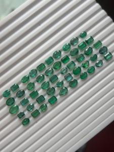 พลอยเจียระไนแบบเหลี่ยมเพชรพลอยธรรมชาติ1-3กะรัต zambian มรกตคุณภาพดีและใสทรงหลวมสีมรกตและทรงรีตัดจากอินเดีย - Product Image 2