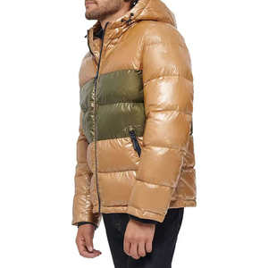 Vente en gros col montant personnalisé pour hommes hiver imperméable matelassé extérieur doudoudoune pour hommes veste rembourrée à bulles - Product Image 5