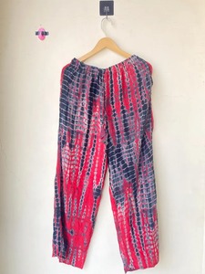 Ensemble de pyjama fait main Tie Dye Sari indien bohème en soie vêtements de nuit d'été vêtements de nuit légers Boho soie mélangée Boho vêtements de détente - Product Image 3