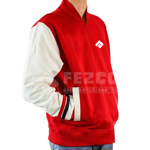 Versatile Letterman <b>Jacket</b> for Men with Stand Collar and Front Logo <b>Waterproof</b> Breathable Eco-Friendly Winter <b>Jacket</b> - Product Image 4