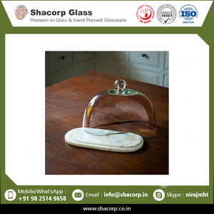 Cloches en verre de haute qualité Bell Jar Ampoule Base en bois Bougie dôme en verre au prix de gros - Product Image 2