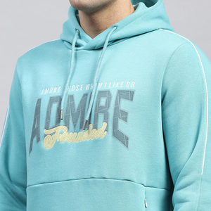 เสื้อฮู้ดสวมหัวโอเวอร์ไซส์ของผู้ชาย, เสื้อมีฮู้ดผ้าฝ้าย100% ไหล่ตกสีทึบมีเชือกผูก - Product Image 4