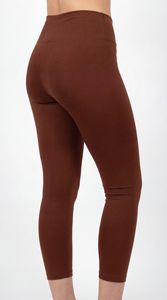 <b>Women</b> Chocolate <b>Brown</b> High Waist Gym <b>Leggings</b> OEM Custom Yoga Fitness Pants - Product Image 3
