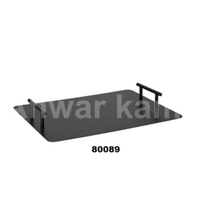 Gran oferta, bandeja de café de forma Rectangular negra mate de la mejor calidad con asa para el hogar, cocina, Hotel y restaurante - Product Image 5
