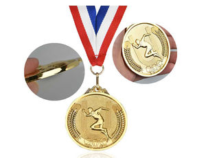 เหรียญโลหะผสมสังกะสีถ้วยรางวัลกีฬาโลหะและเหรียญรางวัลที่กำหนดเองเหรียญไม่ต่ำสุดโรงงานชุบทองเงาแบบกำหนดเอง - Product Image 3