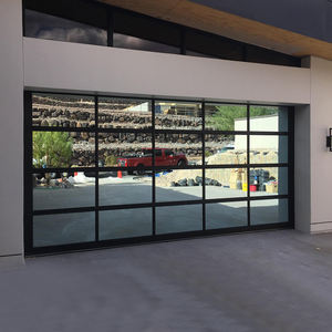 <span class=keywords><strong>Porte</strong></span> <span class=keywords><strong>de</strong></span> <span class=keywords><strong>garage</strong></span> transparente en alliage d'aluminium avec cadre en alliage d'aluminium <span class=keywords><strong>Hormann</strong></span> Privé en verre trempé noir personnalisé - Product Image 1